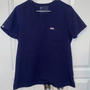 Figs Navy Blue Scrubs Set- size small